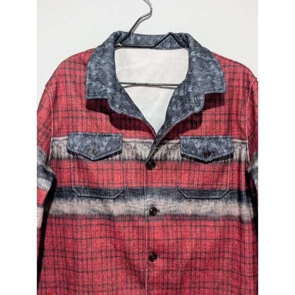 Multicolor Plaid Adults Jacket Size L - Picture 2 of 8
